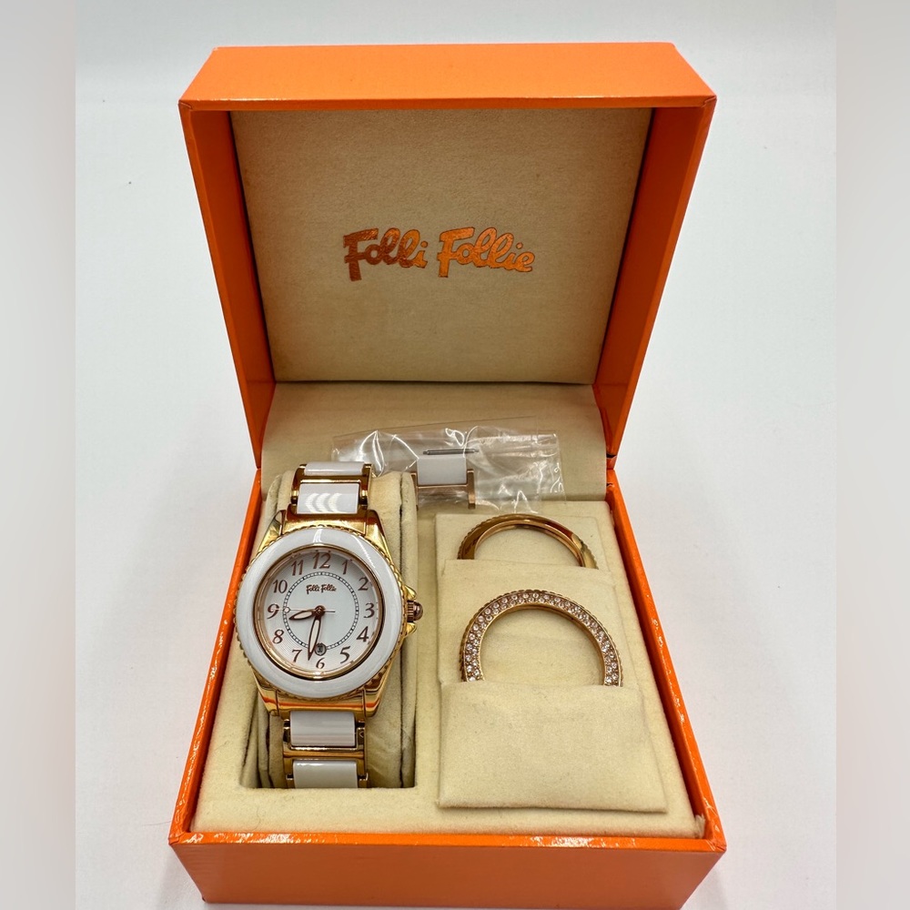 Folli Follie Winter Wonders bezel Ceramic Watch